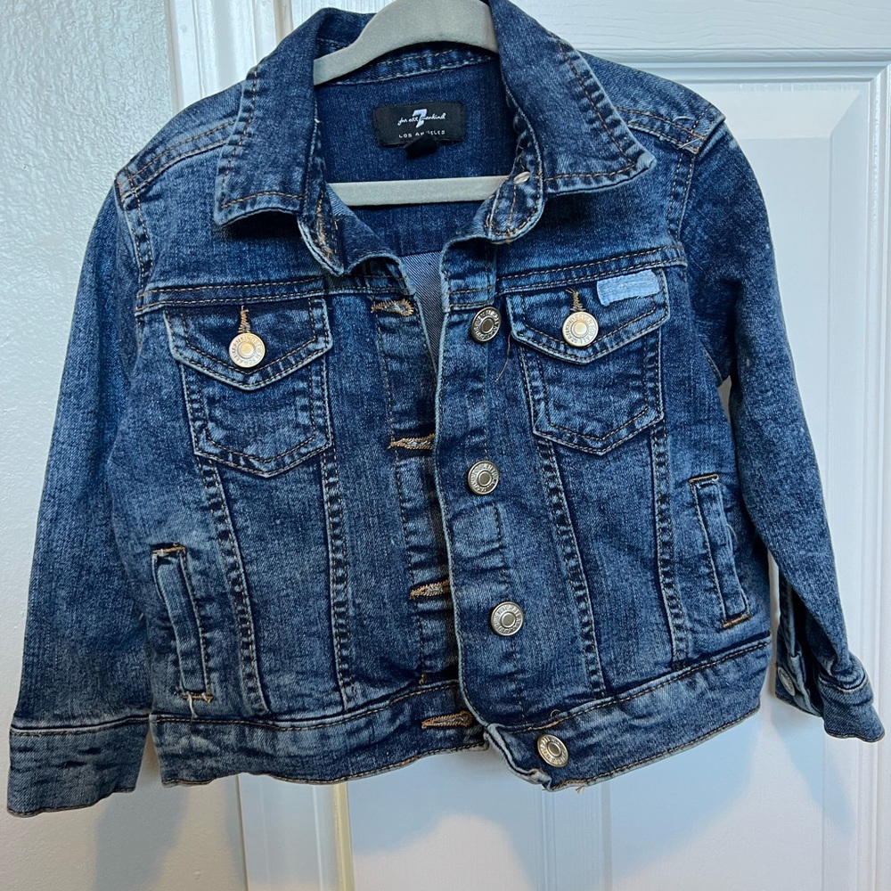 Toddler distressed Denim Jacket